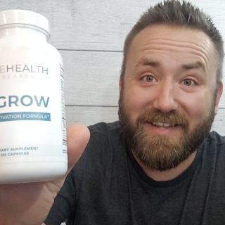influencer with a bottle